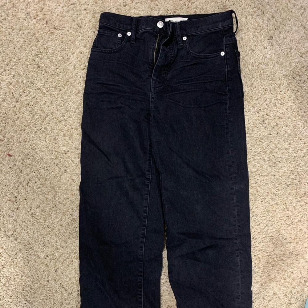 Slim wide crop jeans